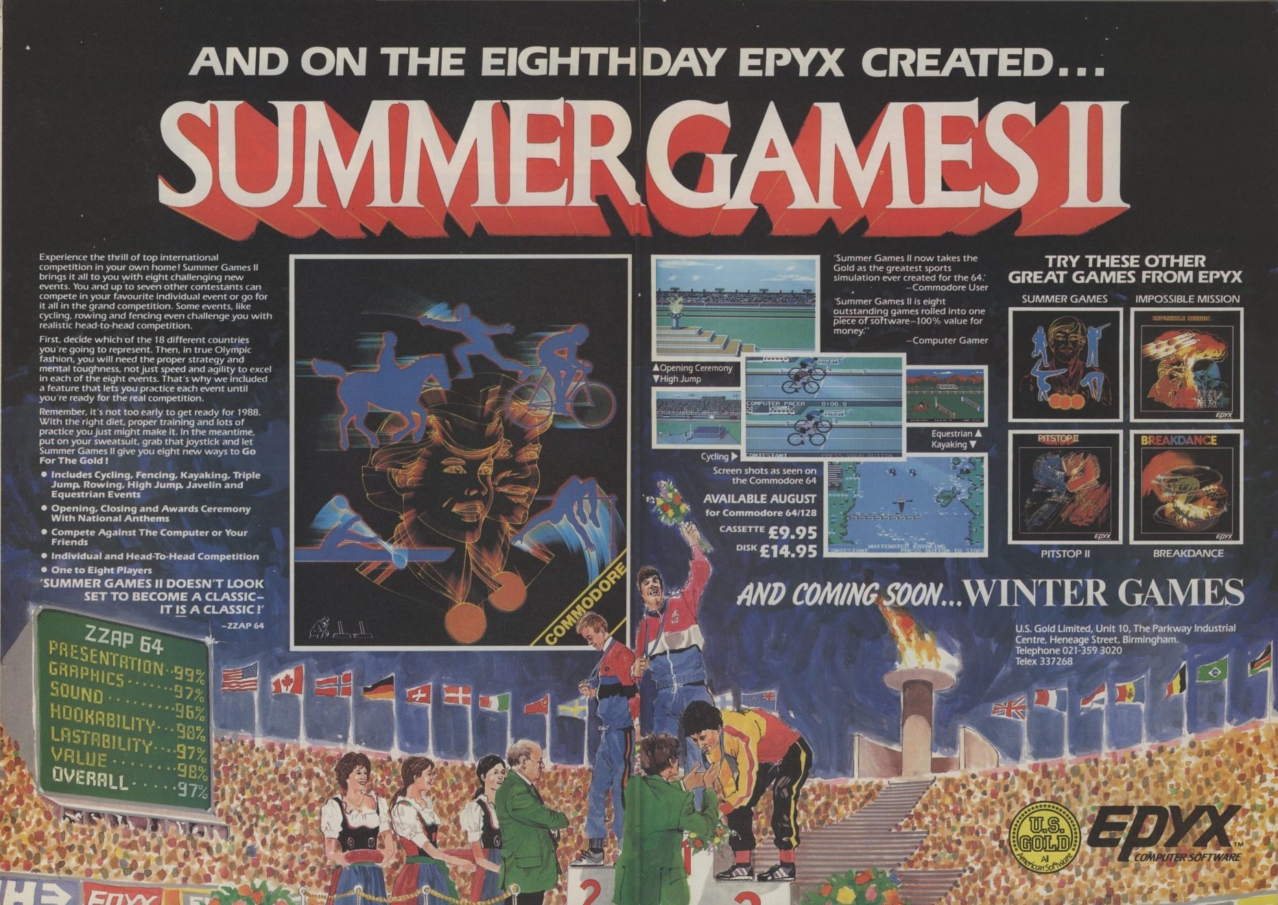 Screen from Summer Games II