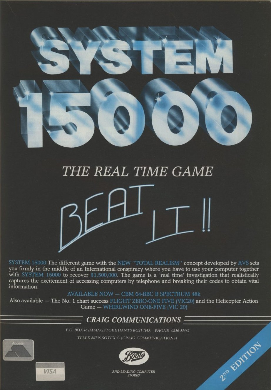 Screen from System 15000 - 2nd Edition