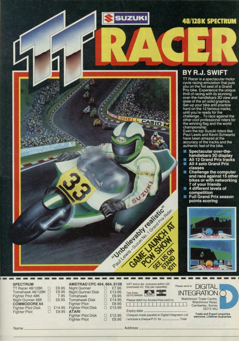 Screen from TT Racer