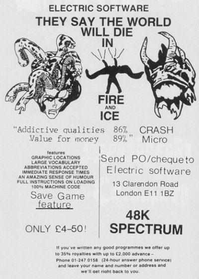 Screen from They Say the World Will Die in Fire and Ice