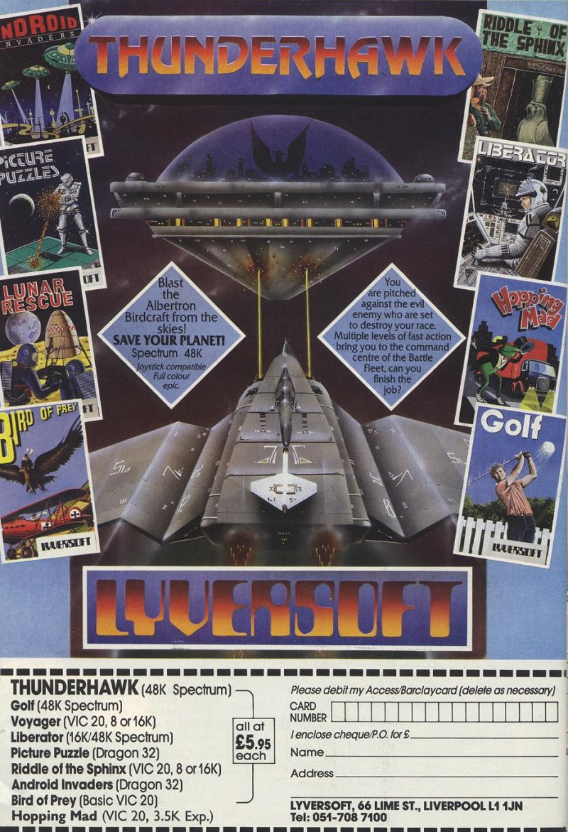Screen from Thunderhawk