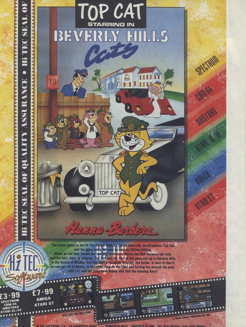 Screen from Top Cat in Beverly Hills Cats