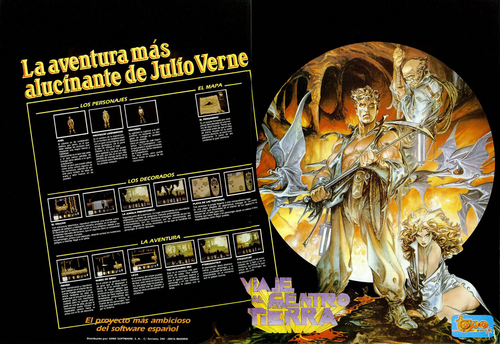 Screen from Viaje al Centro de la Tierra
