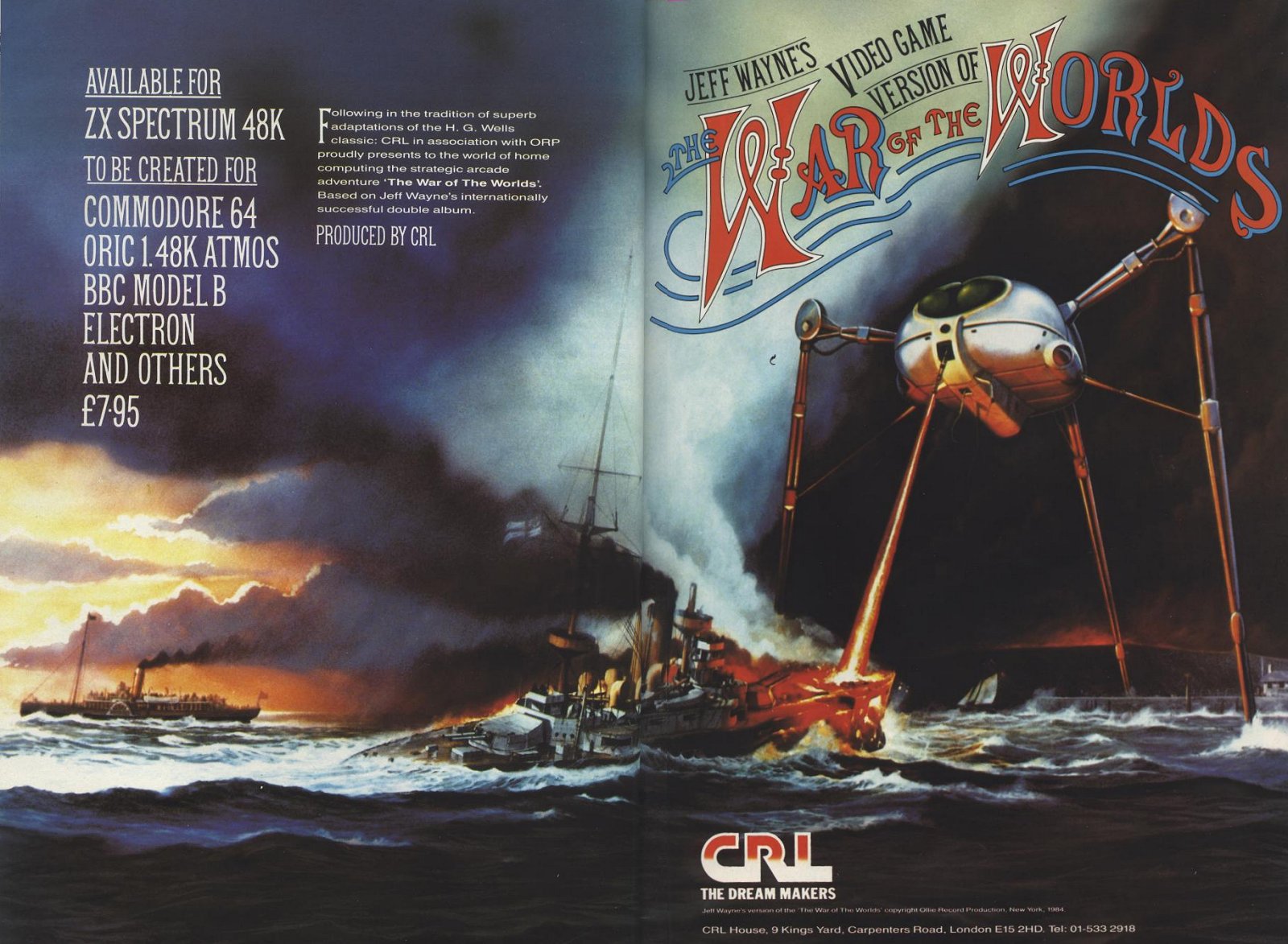 Screen from The War of the Worlds