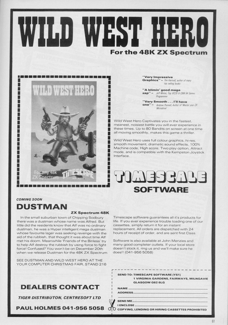 Screen from Wild West Hero