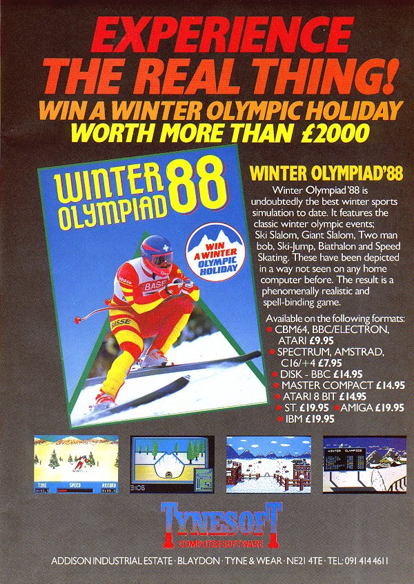 Screen from Winter Olympiad '88