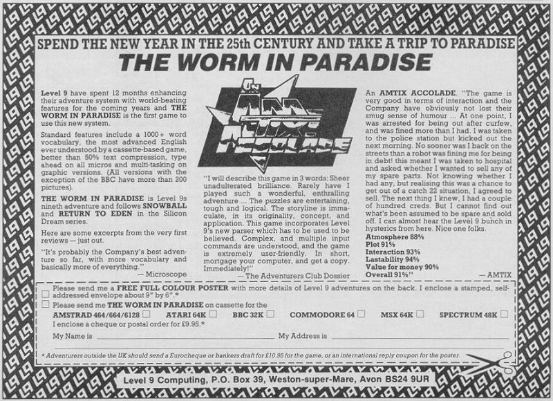Screen from The Worm in Paradise