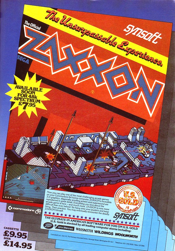Screen from Zaxxon