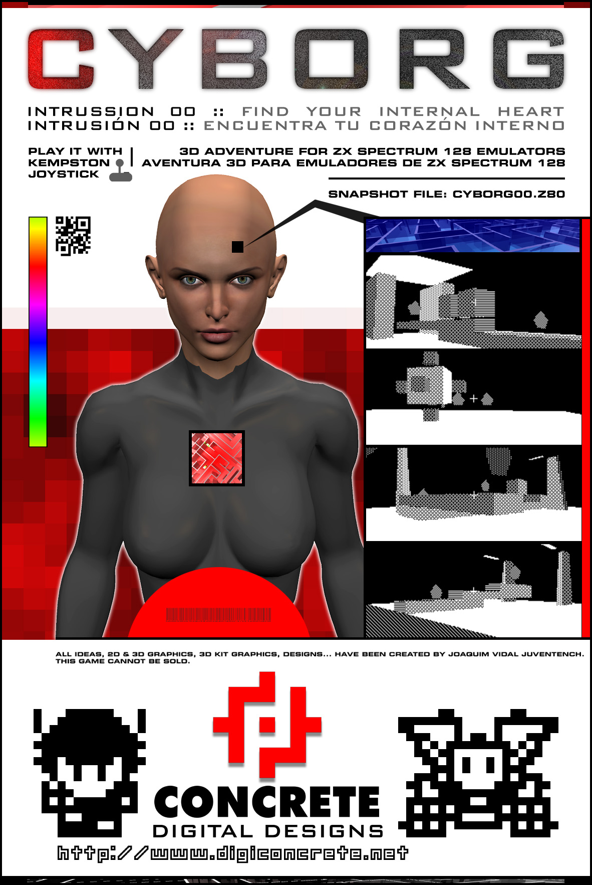Screen from Cyborg: Intrussion 00 > 3D
