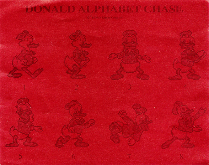 Screen from Donald's Alphabet Chase