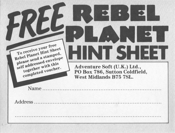 Screen from Rebel Planet