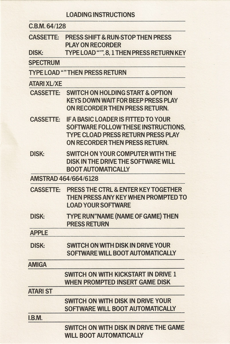 Screen from Airborne Ranger