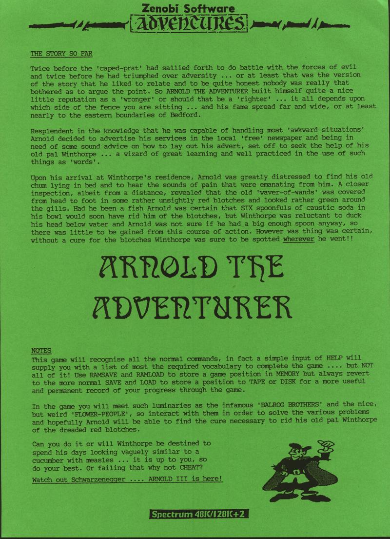 Screen from Arnold the Adventurer III