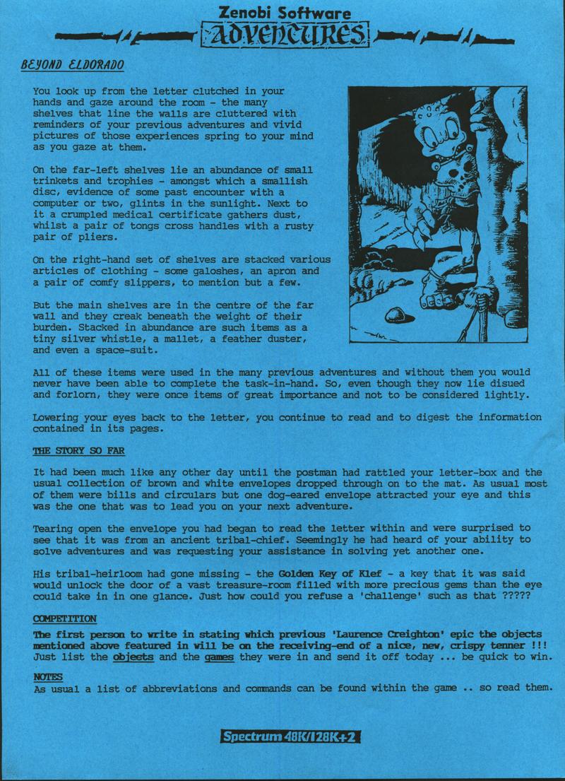 Screen from Beyond El Dorado