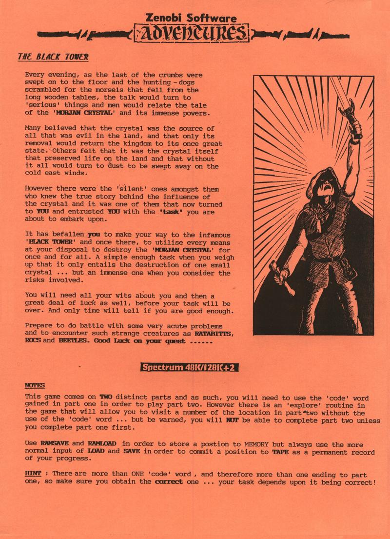Screen from The Black Tower