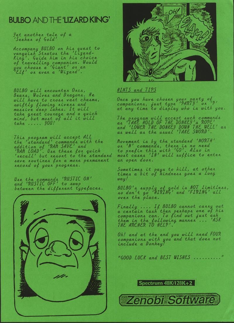 Screen from Bulbo and the Lizard-King