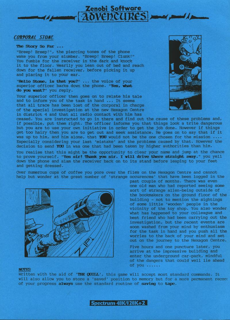 Screen from Corporal Stone