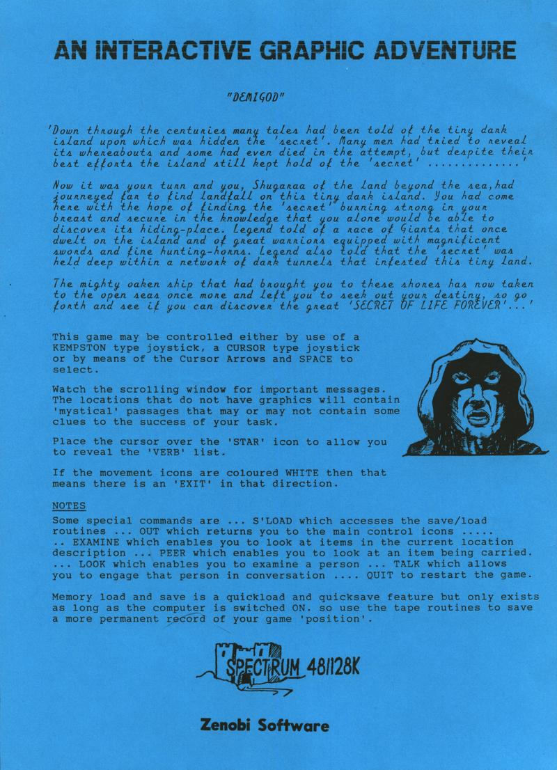 Screen from Demi-God