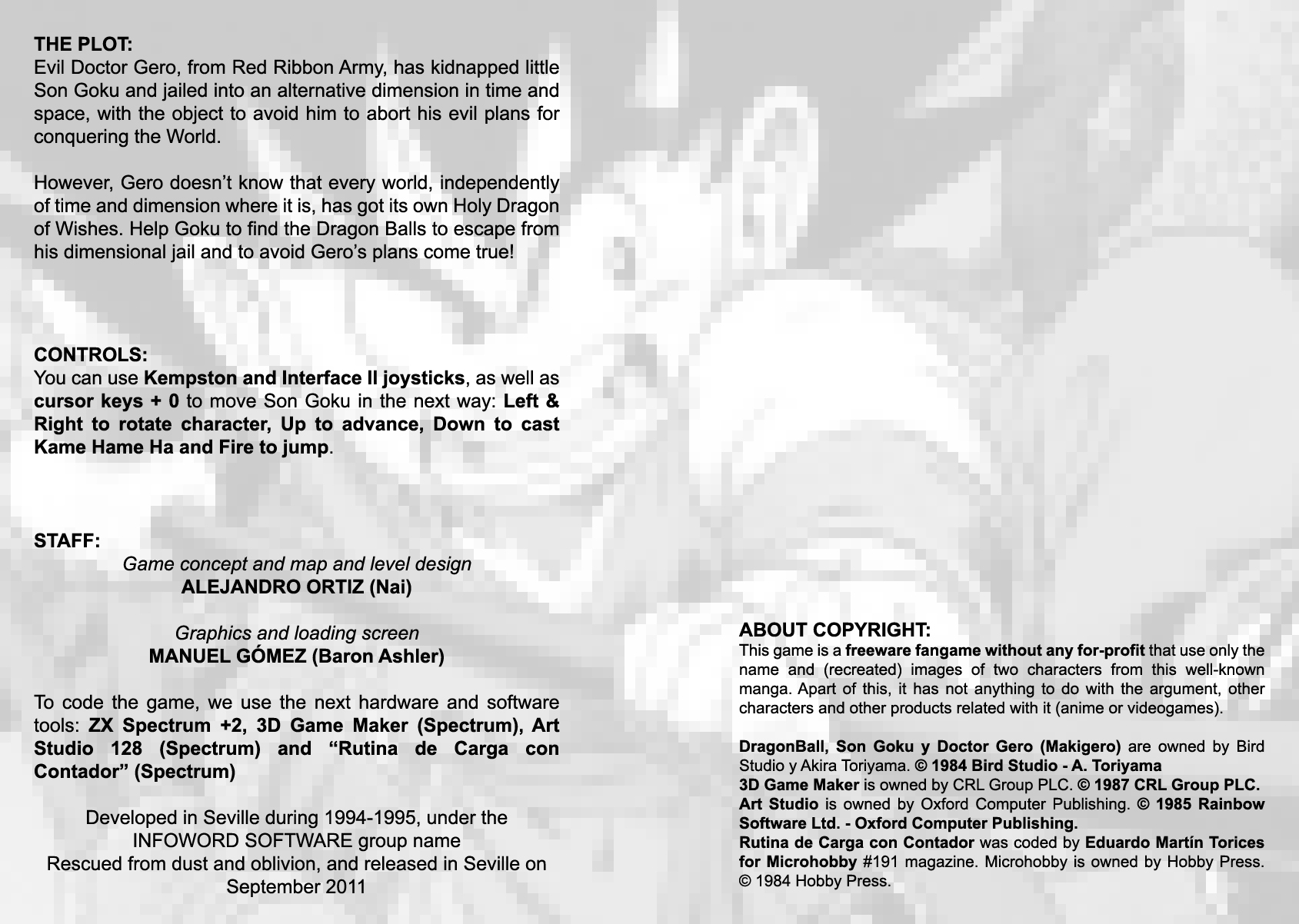 Screen from DragonBall: El Desafio del Doctor Gero