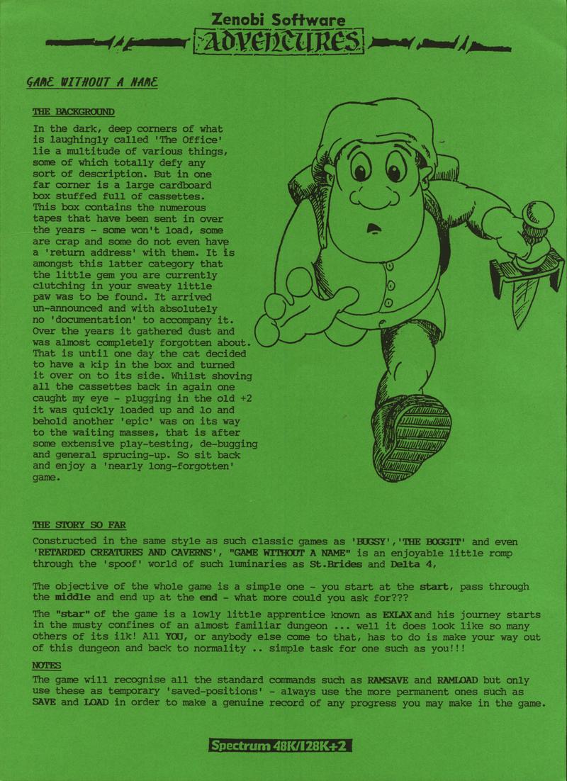 Screen from Game Without a Name