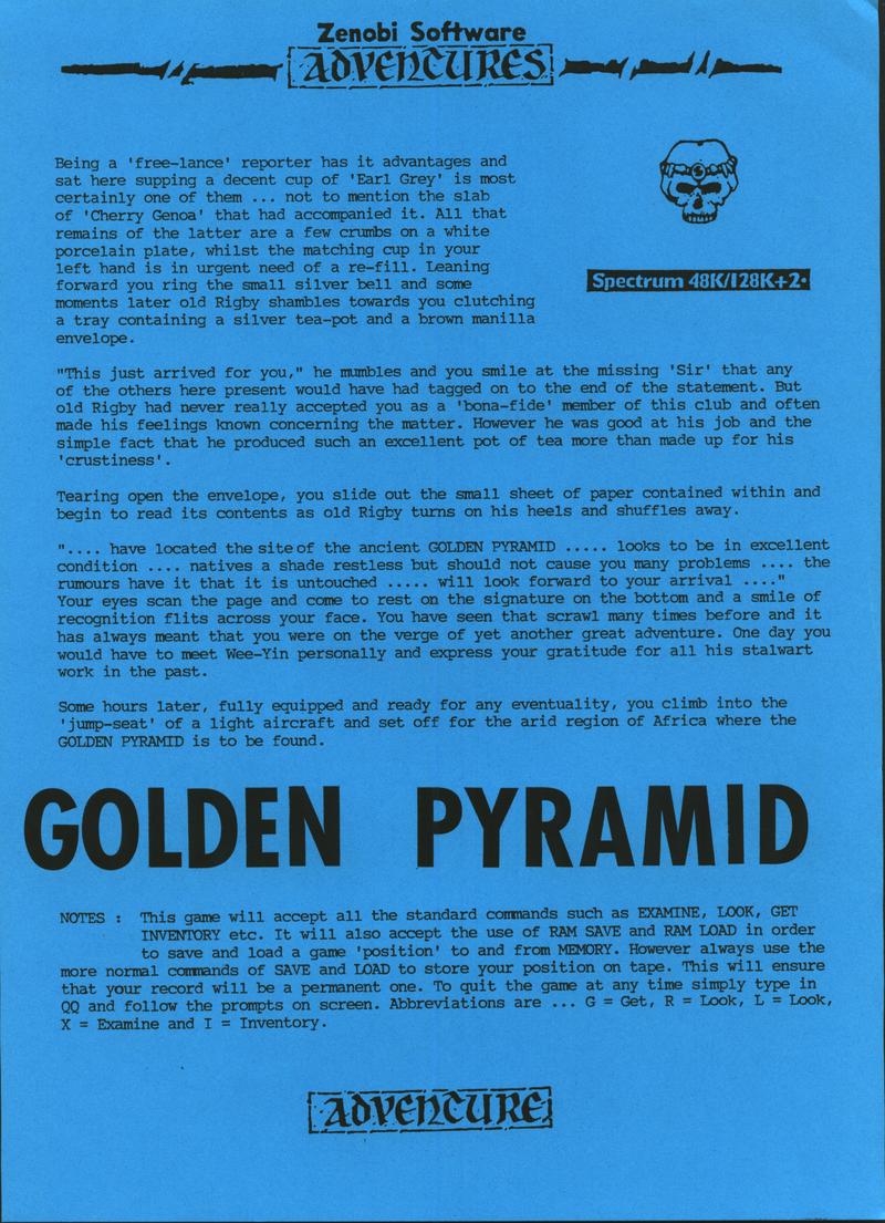 Screen from The Golden Pyramid