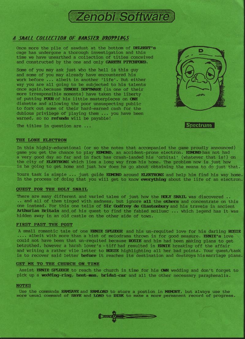 Screen from Hamster Droppings