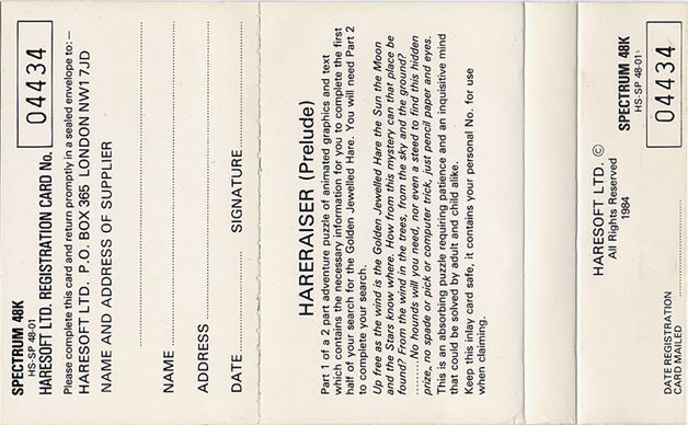 Screen from Hareraiser: Prelude