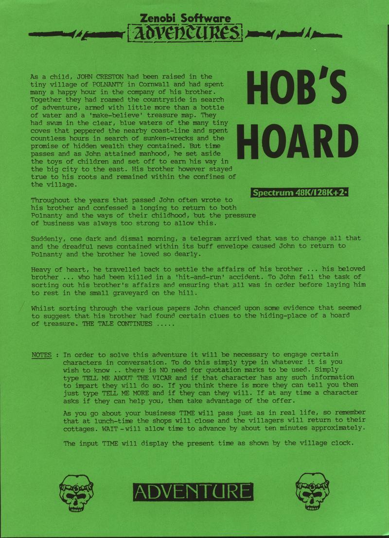 Screen from Hob's Hoard
