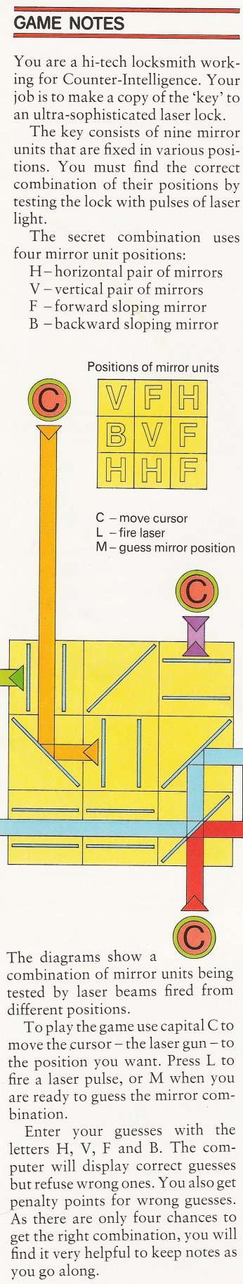 Screen from Laser Locksmith