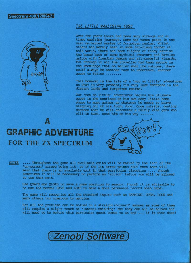 Screen from Little Wandering Guru