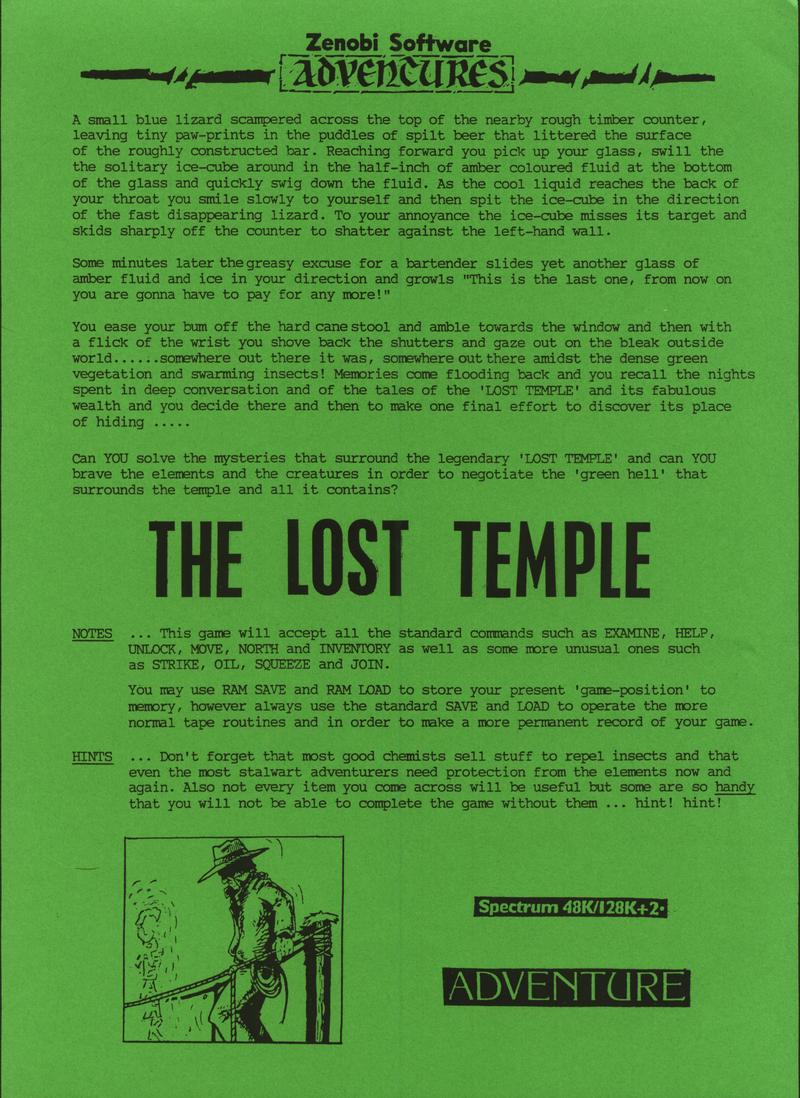 Screen from The Lost Temple