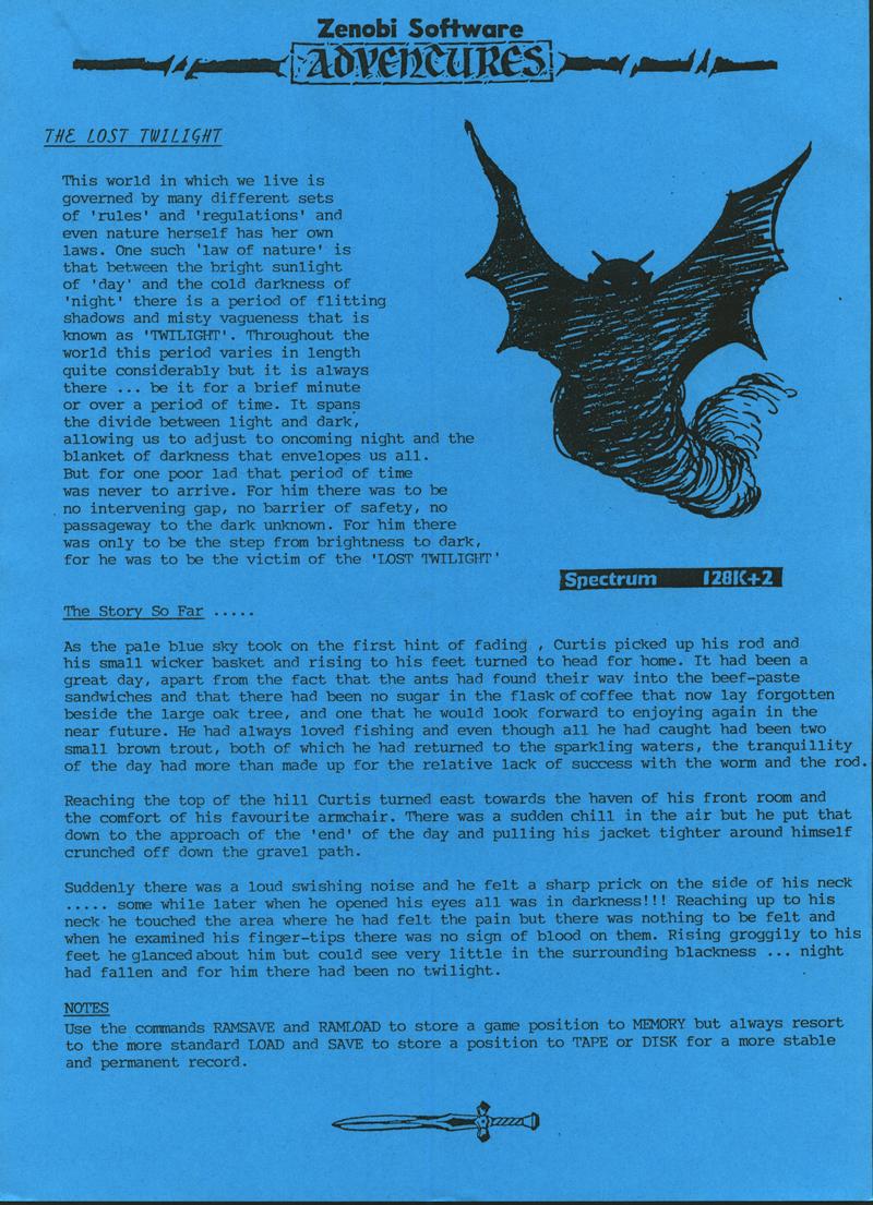 Screen from The Lost Twilight