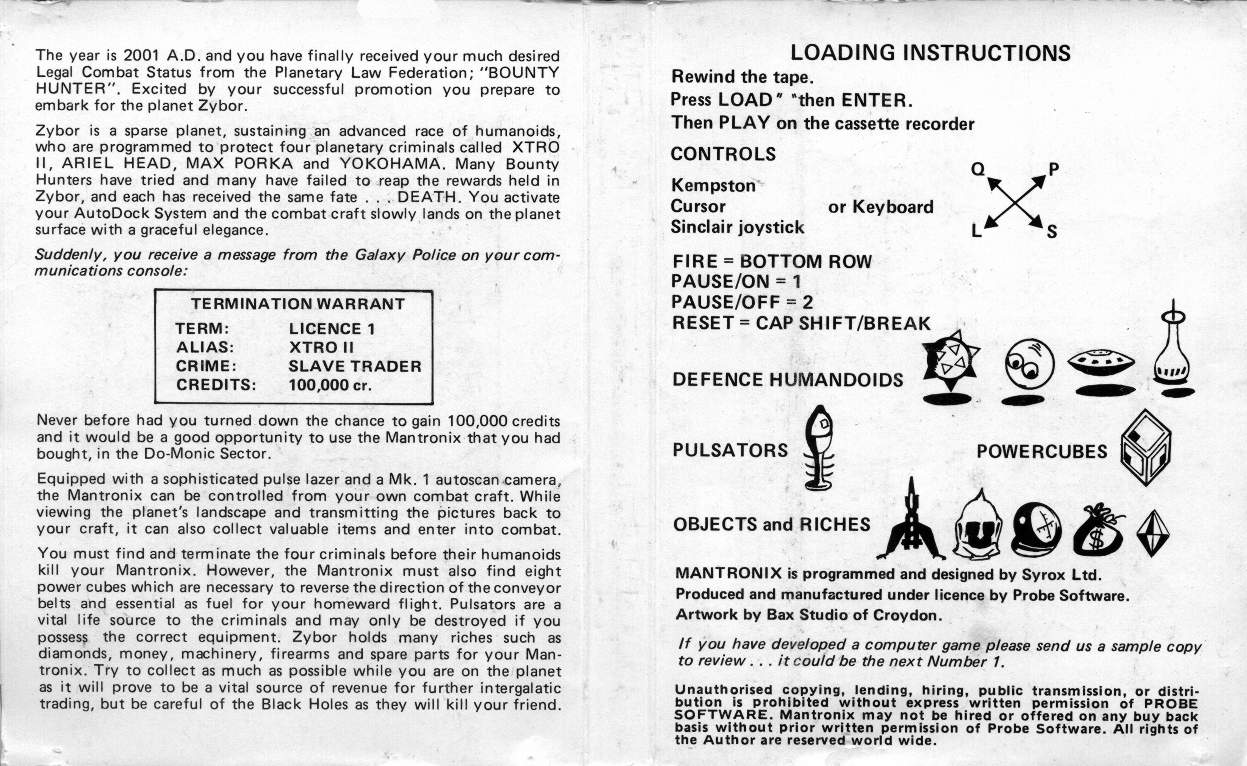 Screen from Mantronix