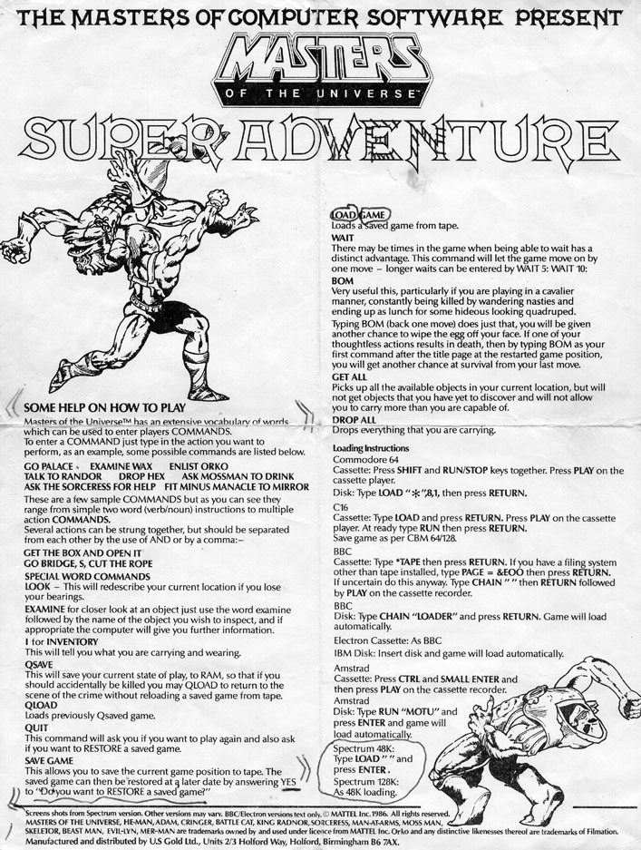 Screen from Masters of the Universe - The Super Adventure
