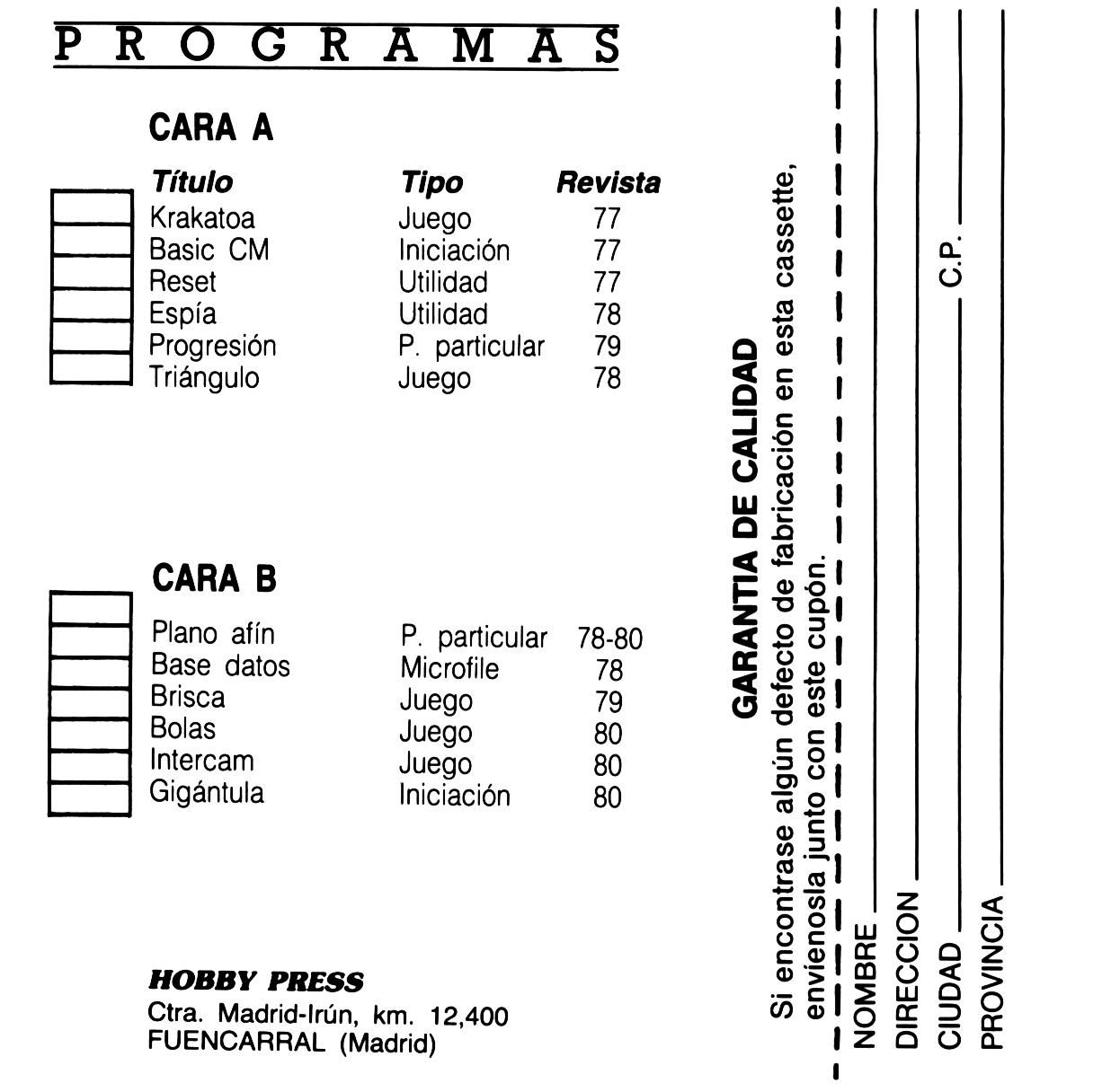 Screen from MicroHobby Semanal 077-080