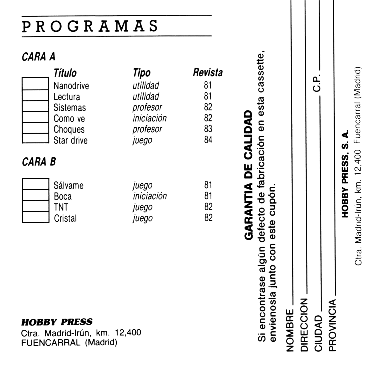 Screen from MicroHobby Semanal 081-084