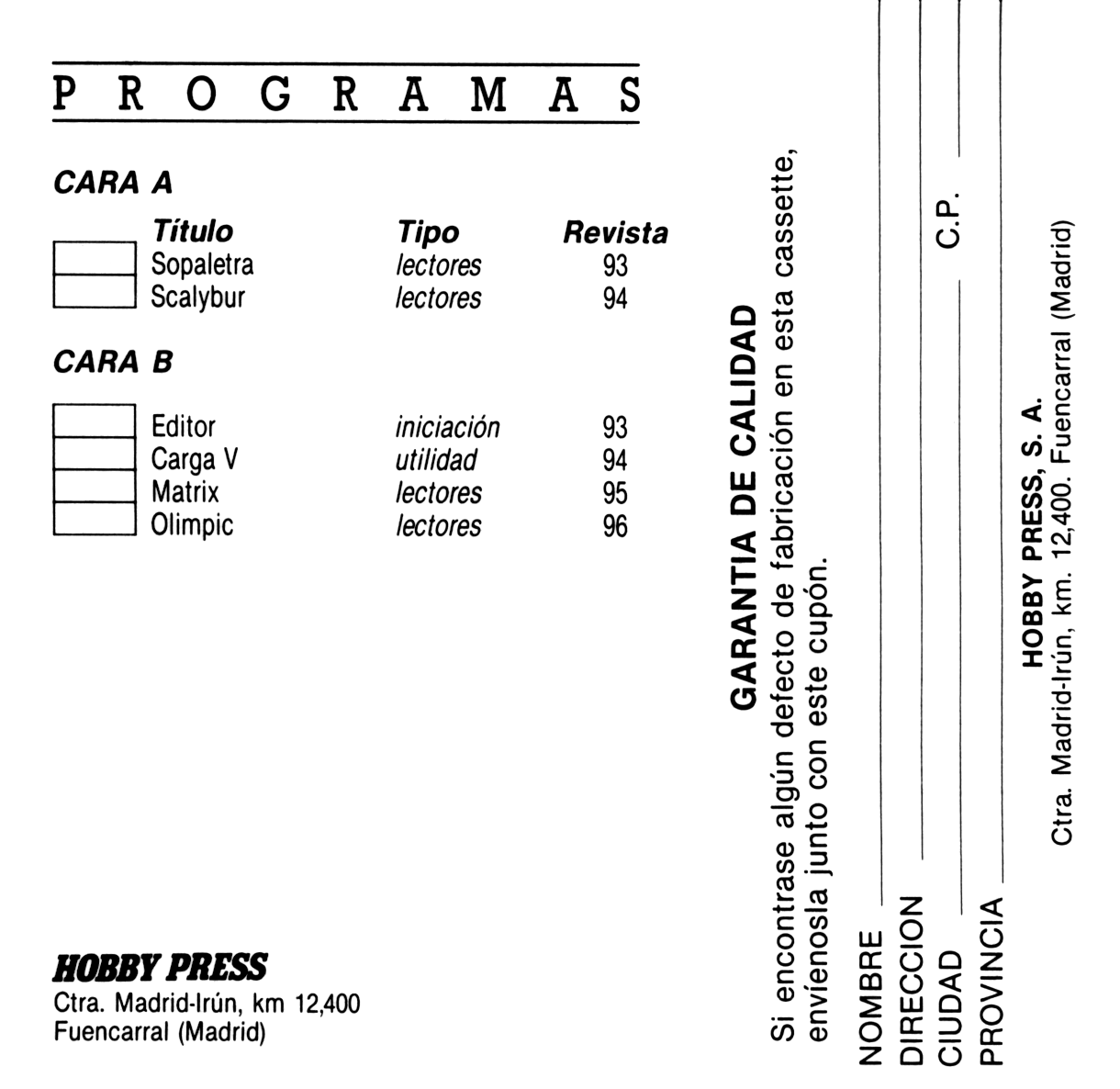 Screen from MicroHobby Semanal 093-096