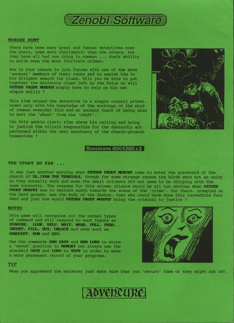 Screen from Murder Hunt