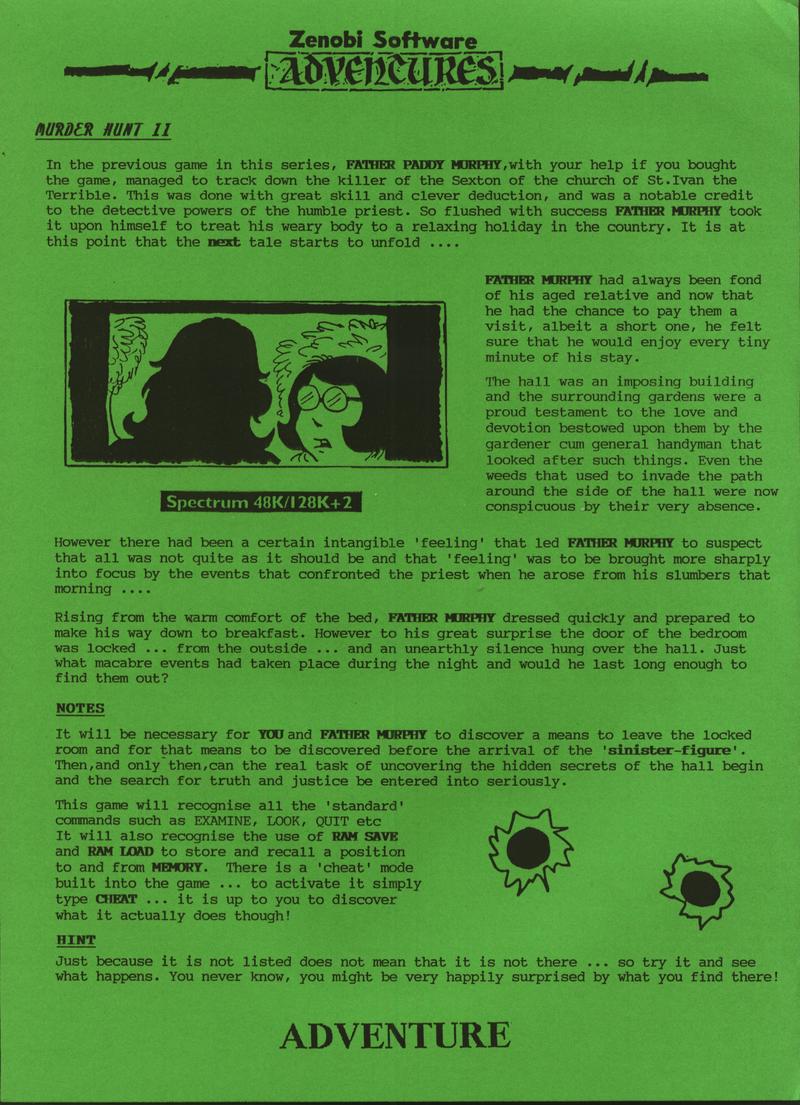 Screen from Murder Hunt II