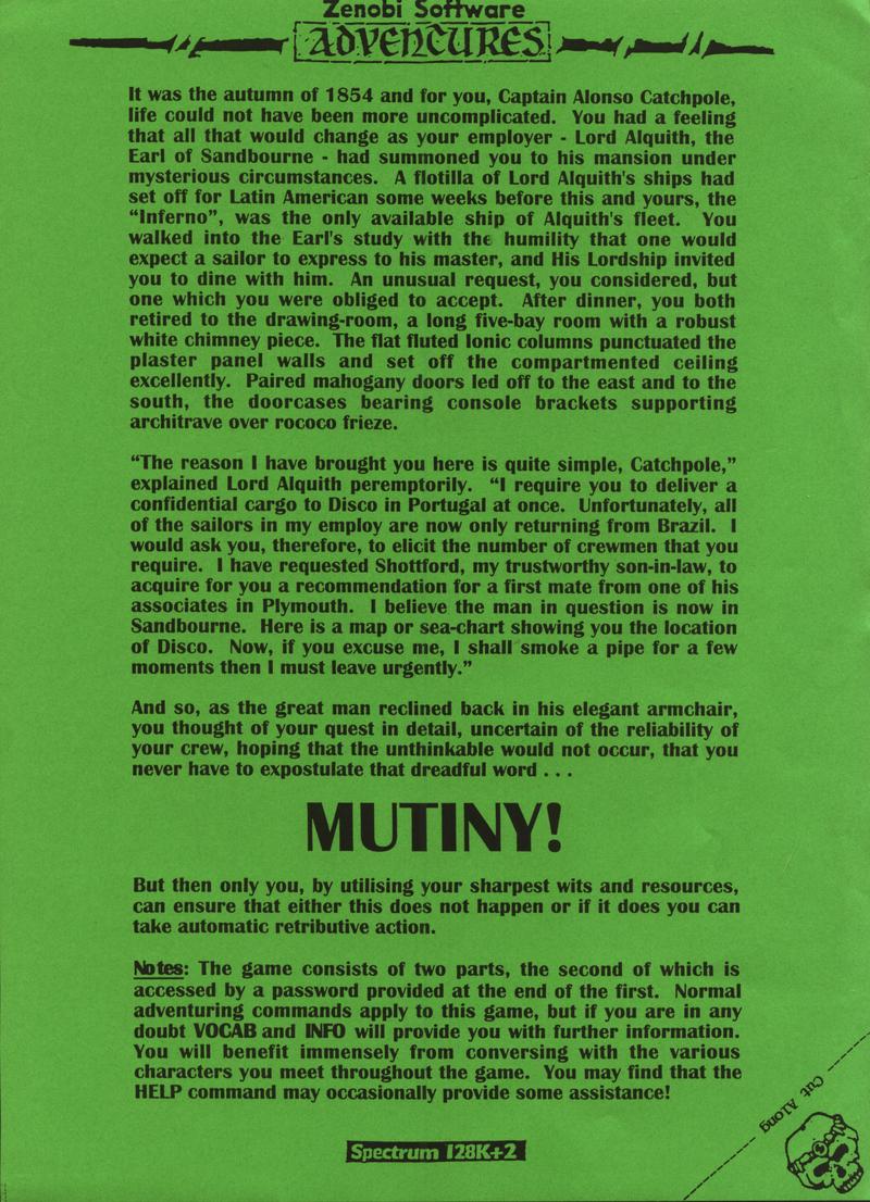 Screen from Mutiny!