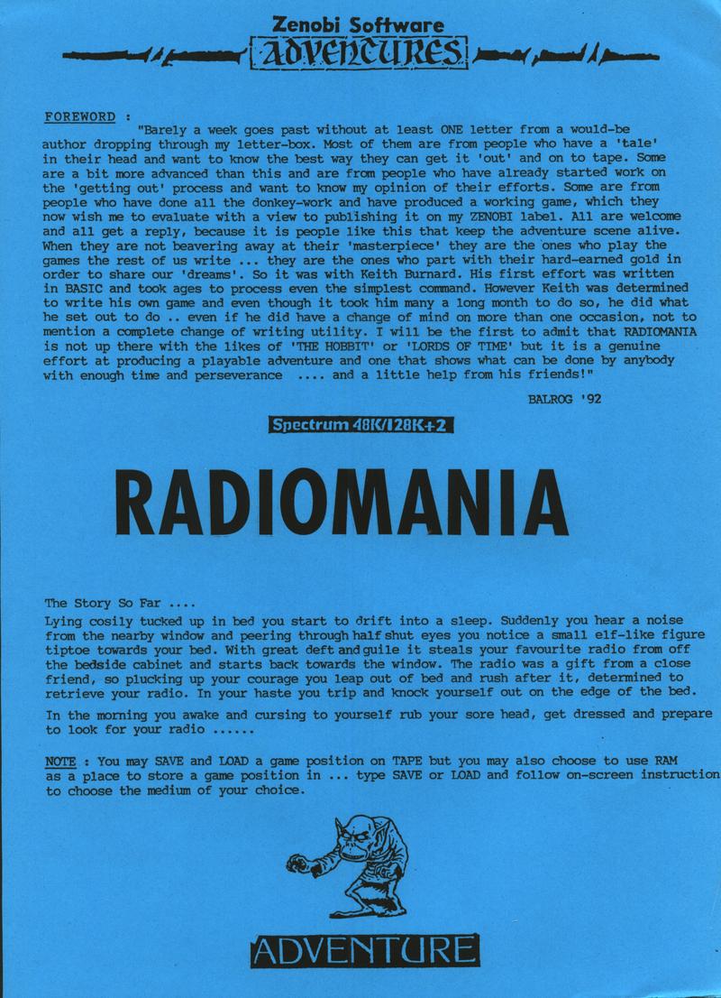 Screen from Radiomania