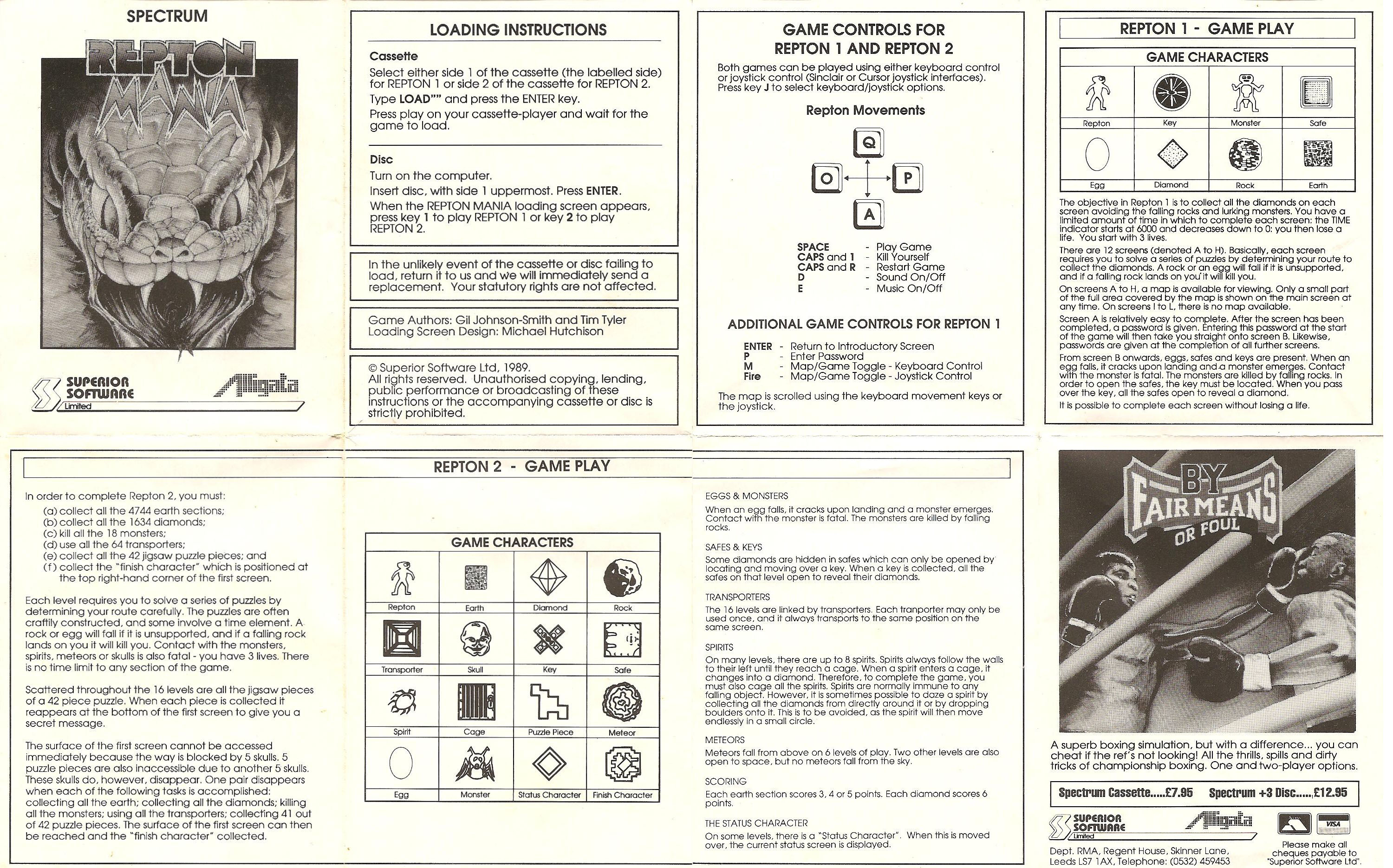 Screen from Repton Mania