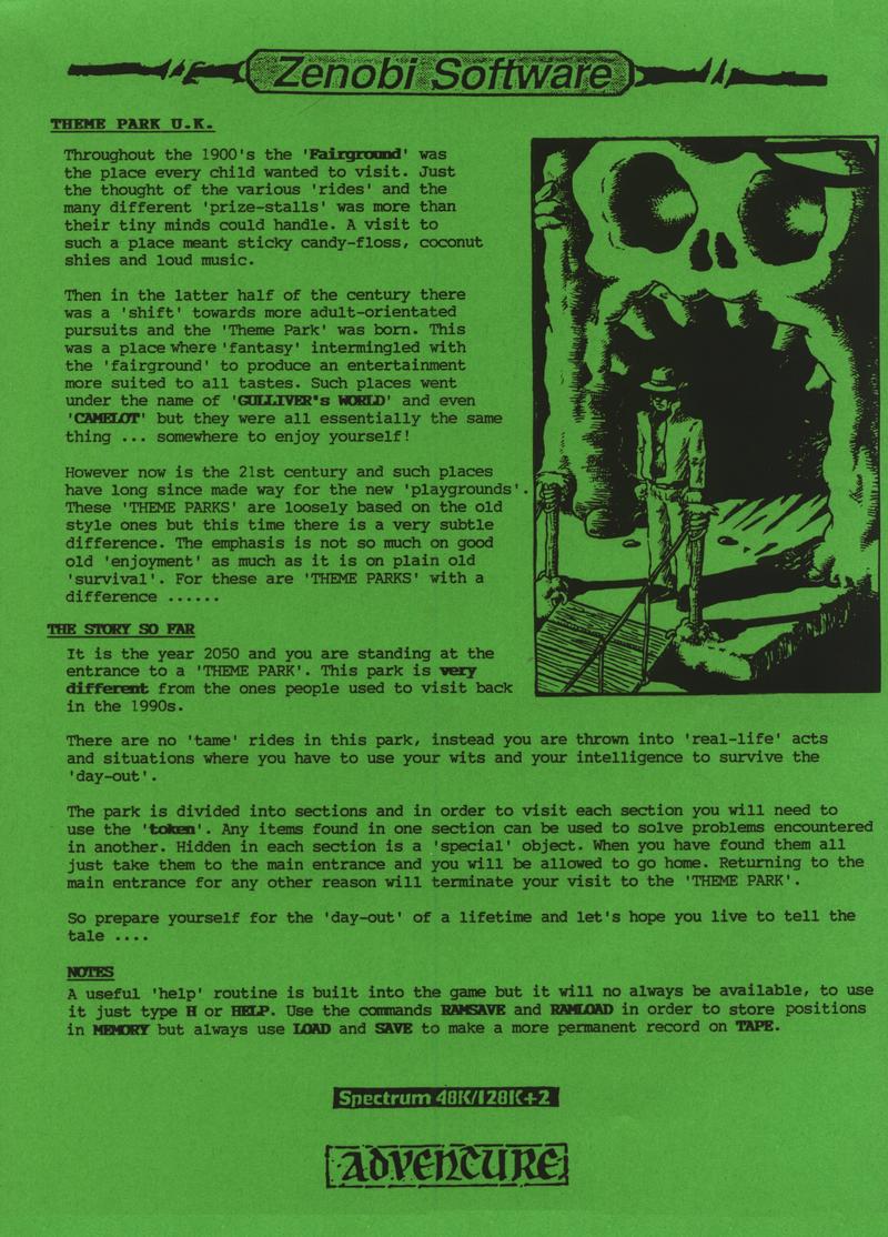 Screen from Theme Park U.K.