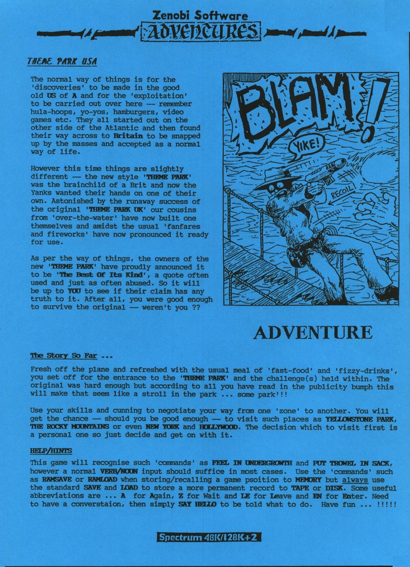 Screen from Theme Park U.S.A.