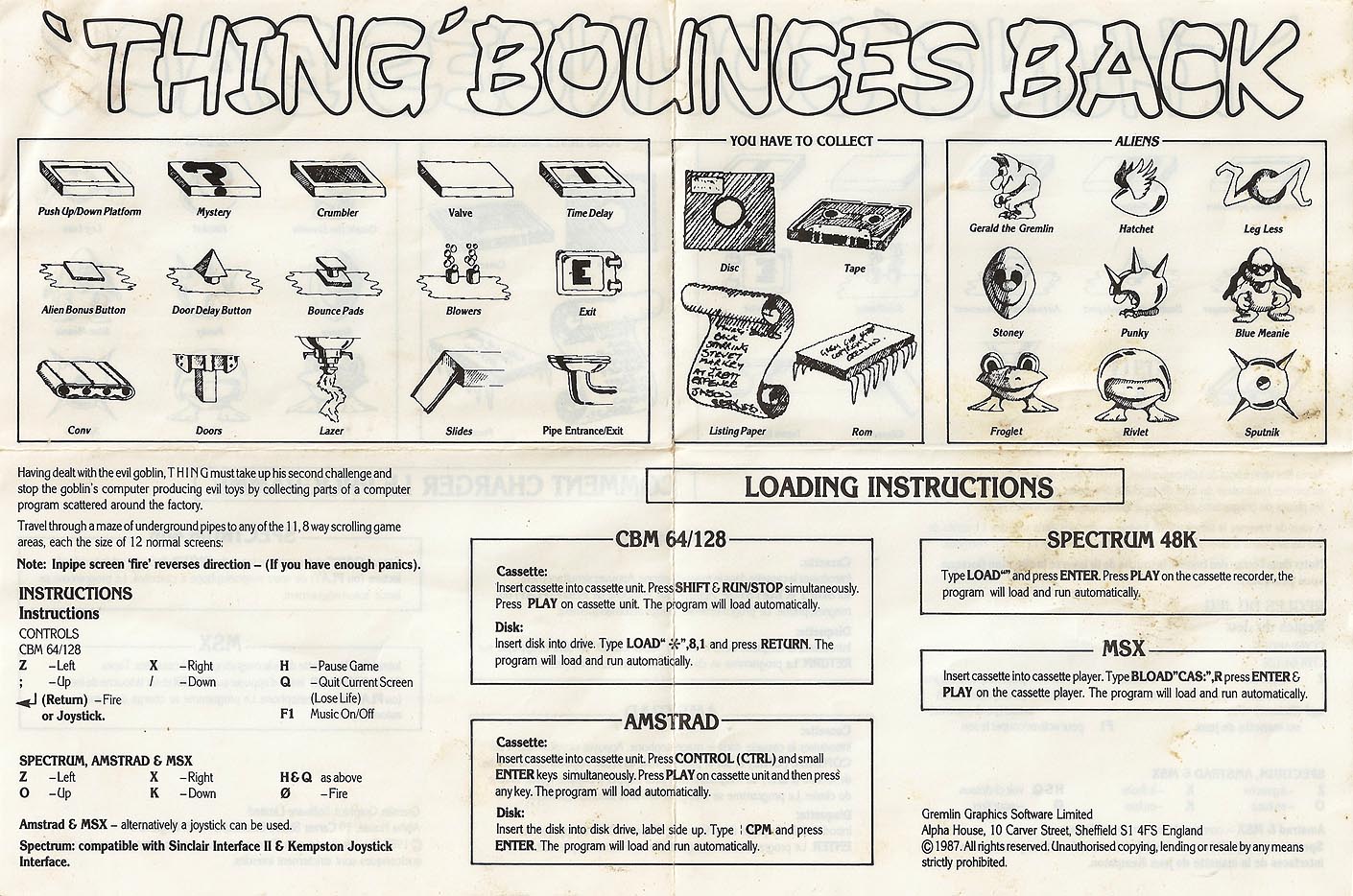 Screen from Thing Bounces Back