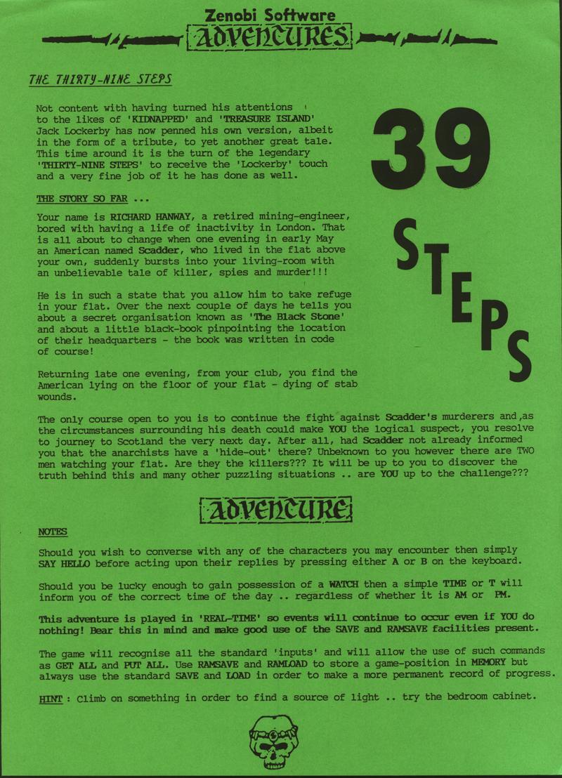 Screen from The Thirty-Nine Steps