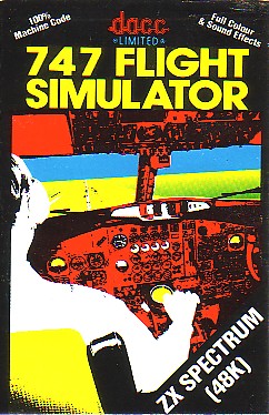 Screen from 747 Flight Simulator
