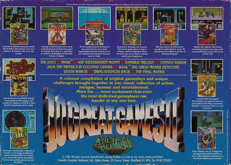 Screen from 10 Great Games II