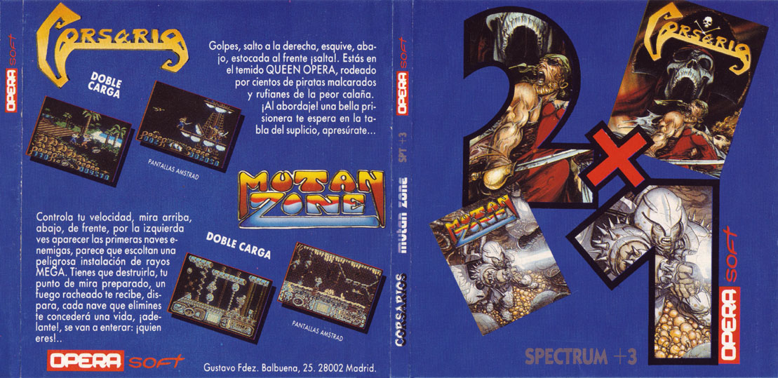 Screen from 2 X 1: Corsarios + Mutan Zone