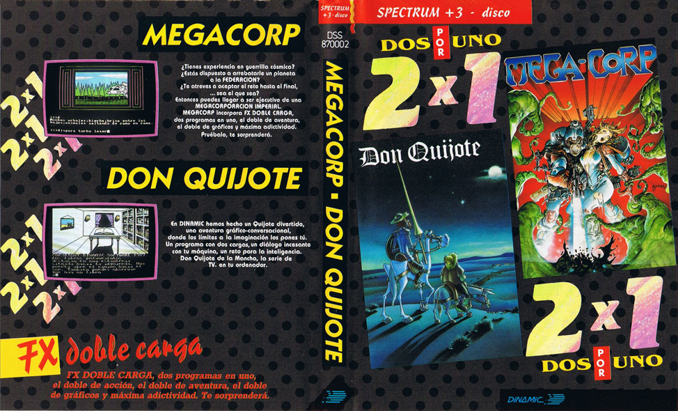 Screen from 2 X 1: Don Quijote + Mega-Corp
